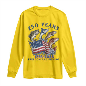 Freedom And Fishing Long Sleeve Shirt Patriotic American Flag Fisherman Gift TS12 Daisy Print Your Wear