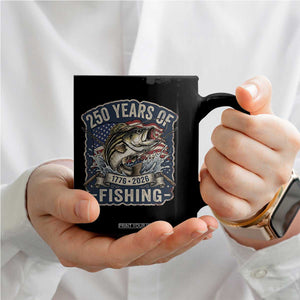 Vintage 250 Years Of Fishing Coffee Mug Patriotic Angler TS12 Print Your Wear