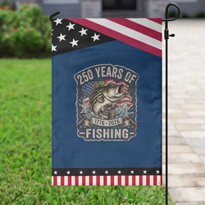 Vintage 250 Years Of Fishing Patriotic Garden Flag American Flag Angler TS12 Classic Blue Black Print Your Wear