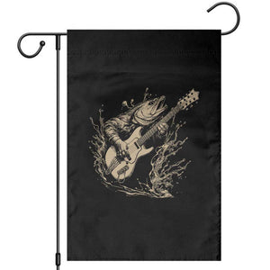 Vintage Trout Playing Guitar Garden Flag Funny Fishing Musician Gift TS12 Black Print Your Wear