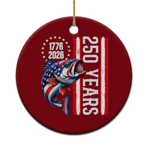 Vintage USA 250th Anniversary Crawfish Patriotic Gift Ceramic Ornament TS12 1pc Red Print Your Wear