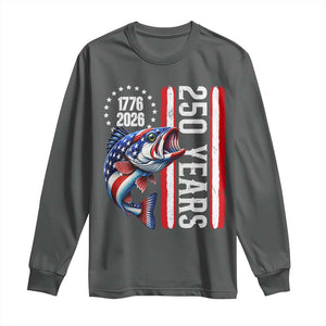 Vintage USA 250th Anniversary Crawfish Patriotic Gift Long Sleeve Shirt TS12 Dark Heather Print Your Wear