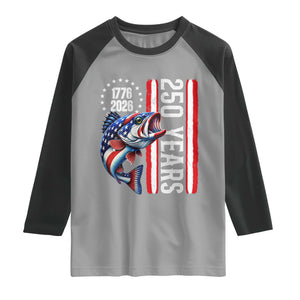 Vintage USA 250th Anniversary Crawfish Patriotic Gift Raglan Shirt TS12 Sport Gray Black Print Your Wear