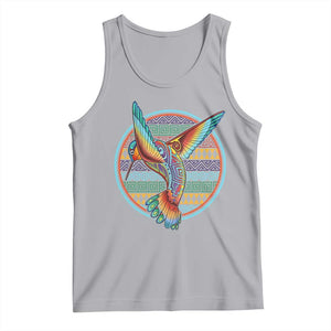 Colorful Geometric Tribal Hummingbird Tank Top Southwest Pattern Graphic