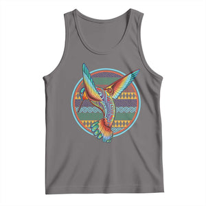 Colorful Geometric Tribal Hummingbird Tank Top Southwest Pattern Graphic