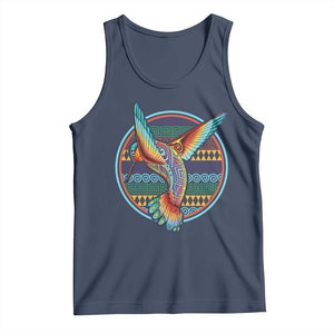 Colorful Geometric Tribal Hummingbird Tank Top Southwest Pattern Graphic
