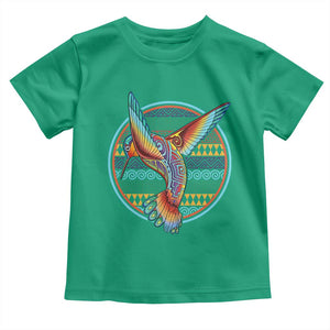 Colorful Geometric Tribal Hummingbird Toddler T Shirt Southwest Pattern Graphic