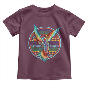 Colorful Geometric Tribal Hummingbird Toddler T Shirt Southwest Pattern Graphic