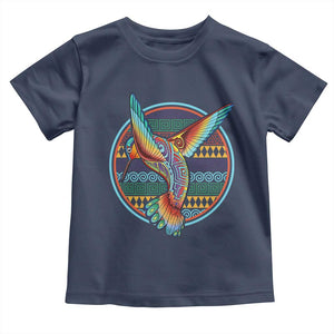 Colorful Geometric Tribal Hummingbird Toddler T Shirt Southwest Pattern Graphic