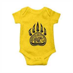 Native Inspired Alaska Grizzly Bear Baby Onesie Pacific Northwest Pride