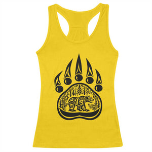 Native Inspired Alaska Grizzly Bear Racerback Tank Top Pacific Northwest Pride