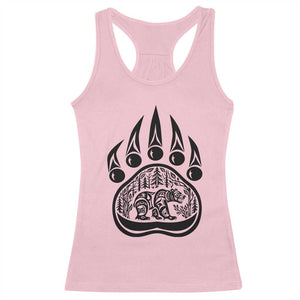 Native Inspired Alaska Grizzly Bear Racerback Tank Top Pacific Northwest Pride