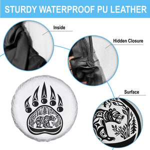 Native Inspired Alaska Grizzly Bear Spare Tire Cover Pacific Northwest Pride