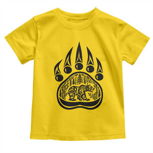 Native Inspired Alaska Grizzly Bear Toddler T Shirt Pacific Northwest Pride