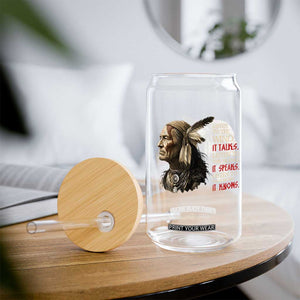 Listen To The Wind Listen To The Silence Glass Can Native American Wisdom