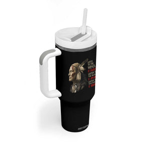 Listen To The Wind Listen To The Silence Tumbler With Handle Native American Wisdom