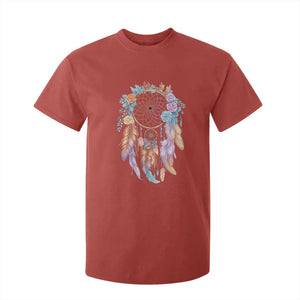 Dream Catcher Colorful Boho Floral Feather Graphic T Shirt For Kid