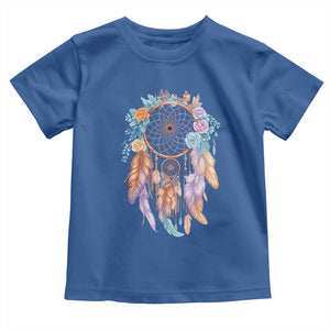 Dream Catcher Colorful Boho Floral Feather Graphic Toddler T Shirt