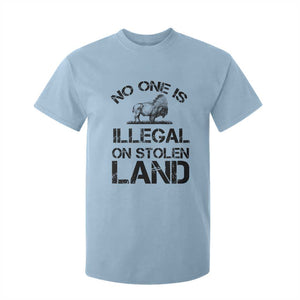 Native American Buffalo Graphic T Shirt For Kid No One Is Illegal On Stolen Land