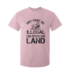 Native American Buffalo Graphic T Shirt For Kid No One Is Illegal On Stolen Land