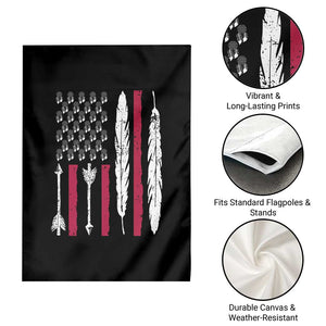 Vintage Native American Flag Garden Flag Dreamcatcher And Feather Graphic