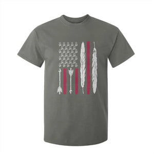 Vintage Native American Flag T Shirt For Kid Dreamcatcher And Feather Graphic