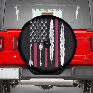 Vintage Native American Flag Spare Tire Cover Dreamcatcher And Feather Graphic