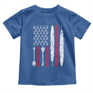 Vintage Native American Flag Toddler T Shirt Dreamcatcher And Feather Graphic