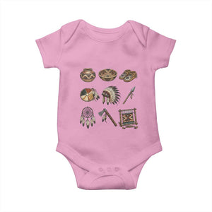 Indigenous Cultural Artifacts Baby Onesie Native American Heritage Graphic