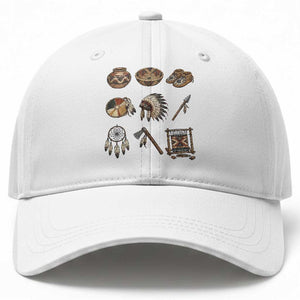 Indigenous Cultural Artifacts Baseball Cap Native American Heritage Graphic