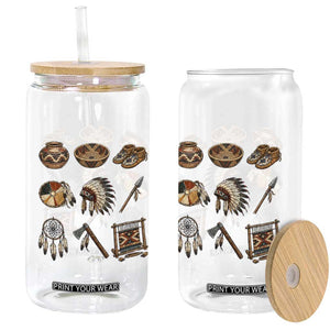 Indigenous Cultural Artifacts Glass Can Native American Heritage Graphic