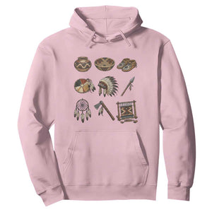 Indigenous Cultural Artifacts Hoodie Native American Heritage Graphic