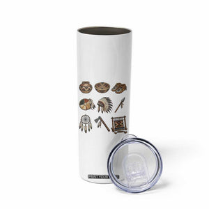 Indigenous Cultural Artifacts Skinny Tumbler Native American Heritage Graphic