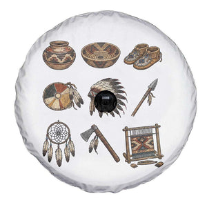 Indigenous Cultural Artifacts Spare Tire Cover Native American Heritage Graphic