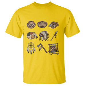 Indigenous Cultural Artifacts T Shirt Native American Heritage Graphic