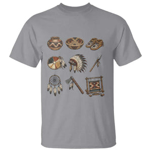 Indigenous Cultural Artifacts T Shirt Native American Heritage Graphic