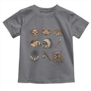Indigenous Cultural Artifacts Toddler T Shirt Native American Heritage Graphic