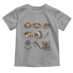 Indigenous Cultural Artifacts Toddler T Shirt Native American Heritage Graphic