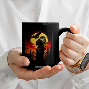 Vintage Native American Warrior Coffee Mug Indigenous Heritage Pride