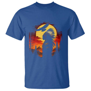 Vintage Native American Warrior T Shirt Indigenous Heritage Pride