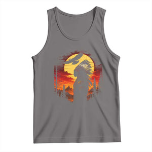 Vintage Native American Warrior Tank Top Indigenous Heritage Pride