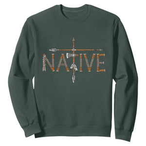 Western Style Tribal Feather Sweatshirt Vintage Boho Graphic