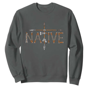 Western Style Tribal Feather Sweatshirt Vintage Boho Graphic