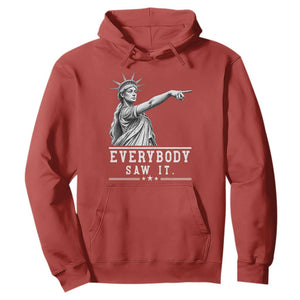 Liberty Has Spoken Everybody Saw It Hoodie Funny Pointing Statue Basketball Parody TS12 Red Print Your Wear