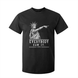 Liberty Has Spoken Everybody Saw It T Shirt For Kid Funny Pointing Statue Basketball Parody TS12 Black Print Your Wear