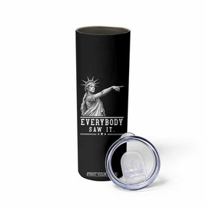 Liberty Has Spoken Everybody Saw It Skinny Tumbler Funny Pointing Statue Basketball Parody TS12 Print Your Wear