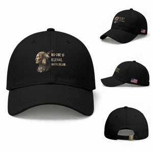 Indigenous Peoples Day Gift Baseball Cap No One Is Illegal On Stolen Land