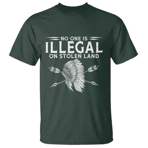 Honor Indigenous Peoples T Shirt No One Is Illegal On Stolen Land