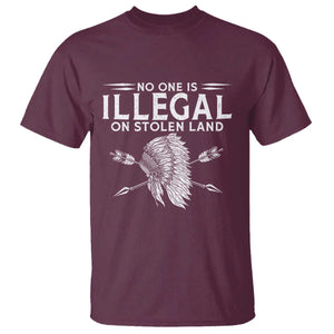 Honor Indigenous Peoples T Shirt No One Is Illegal On Stolen Land