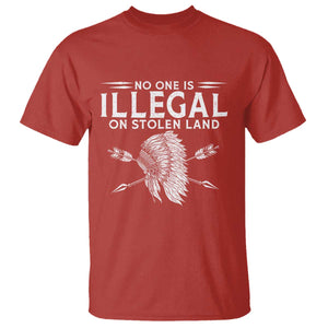 Honor Indigenous Peoples T Shirt No One Is Illegal On Stolen Land